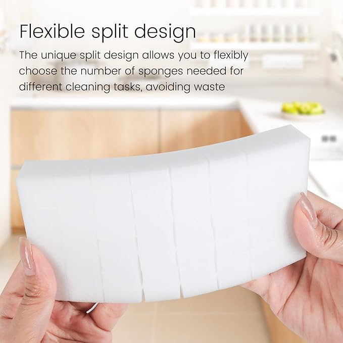 16x8x2cm 20PCS (32 Small Pieces of Each Pack) Melamine Sponge Magic Eraser Sponge in Bulk Small Cleaner Pads Melamine Pads for Dishes Cleaning Eraser for Kitchen, Bathroom, Toilet