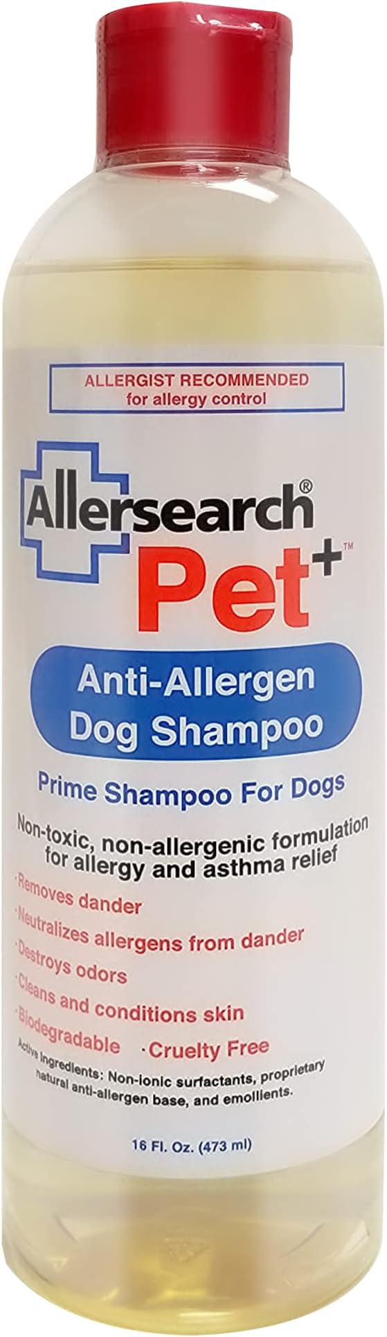 Allersearch Pet+ Anti-Allergen Dog Shampoo 16 Oz