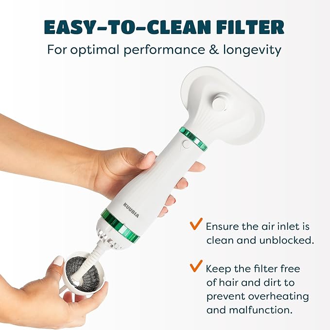 Pet Hair Dryer for Small-Sized Dogs and Cats | 2-in-1 Dog Hair Dryer with Self Cleaning Slicker Brush | Dog Blow Dryer | 300 Watts, Overheat Protection, Portable, Adjustable Temperature