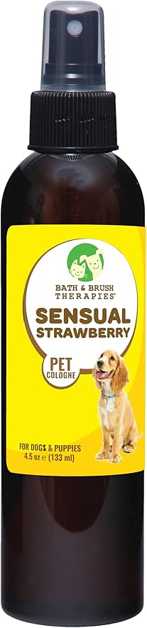 Showseason Animal Products Sensual Strawberry Dog Cologne 4.5 oz. | Pet Perfume Long-Lasting Spray, Fruity Scent