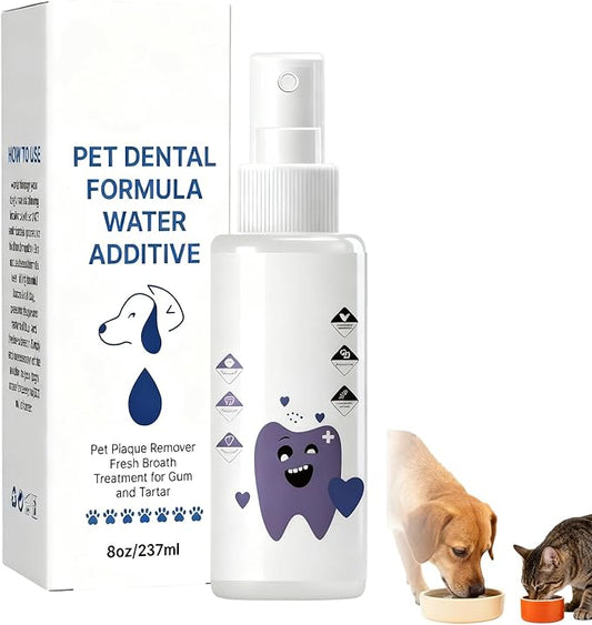 Pawbright Dental Plus,Natural Odorless & Flavorless Formula to Fight Tartar,for Dental Water Additive,Promote Healthy Gums & Freshen Breath Easy Daily Use for All Pet