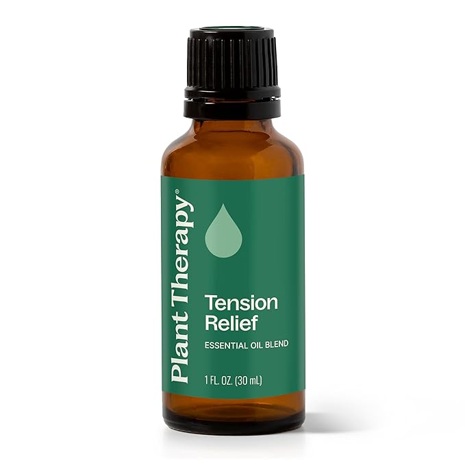 Plant Therapy Tension Relief Essential Oil Blend 30 mL (1 oz) 100% Pure, Undiluted, Therapeutic Grade