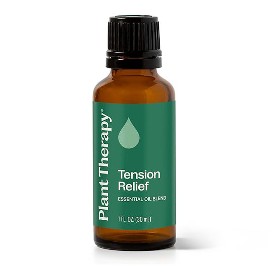 Plant Therapy Tension Relief Essential Oil Blend 30 mL (1 oz) 100% Pure, Undiluted, Therapeutic Grade