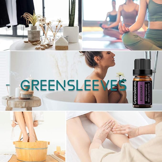 GREENSLEEVES Strawberry Cherry Essential Oil Set, 2 x 10ml Pure Plant-Based Fragrance Oil for Aromatherapy, Essential Oils for Diffuser, Massage, Bath Bomb, Scented Candle Soap Making