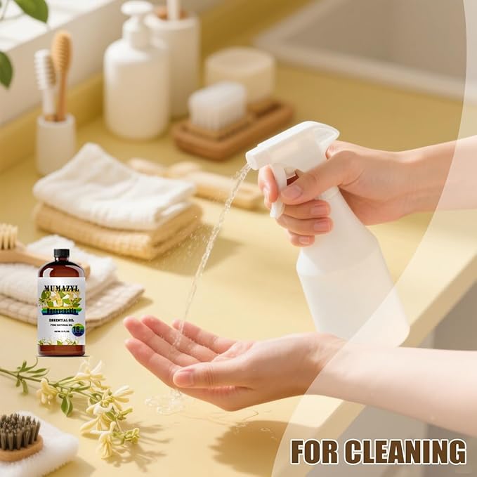 Honeysuckle Essential Oil, Honeysuckle Oil 16 Fl Oz 480ML for Diffuser Humidifier Yoga Cleaning DIY Candle Soap Making Essential Oils