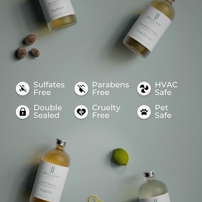 Brilliant Scents Diffuser Oil Refill, Inspired by Breakline by Hollister Designer Collection Aroma Scents, Essential Oils Set for Home, Fragrance Oil for Candle Making, Hotel, 50ML, Break Line