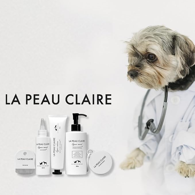 Hypoallergenic Dog Shampoo and Conditioner in 1, Cat Shampoo, Moisturizing, Tear-Free for Sensitive Skin, Puppies, with Pet-Friendly Fragrance, Includes Silicone Bath Brush (Shampoo & Moisturizer)