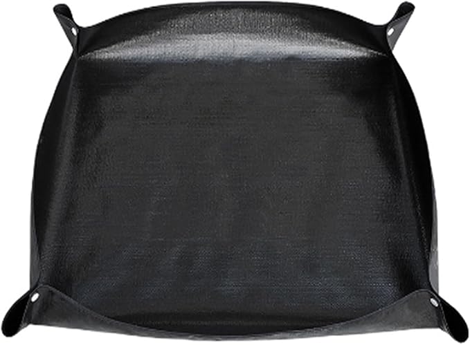 Oncpcare Waterproof Pet Playpen Mat for Rabbits 59×59 in — Large Reusable Tarp Base Gives Small Pets A Spacious, Comfortable Play and Rest Area (Black)