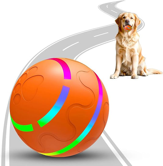 Interactive Rolling Dog Toys Dog Ball,[2025 Newly Upgraded] Durable Motion Activated Automatic Moving, Bouncing, Vibrating Pet Toys for Small/Medium/Large Dogs,USB Rechargeable, Waterproof