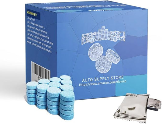 100 PCS Glass Cleaner Refill,Glass Clean Tablets, Window Clean Refill Tablets, 100 Concentrated Dissolvable,1 Pack Makes 100 * 16 fl oz Spray Effective cleaning