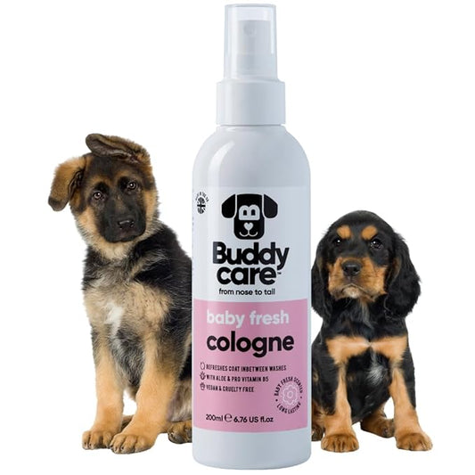 Dog Cologne - Baby Fresh - 200ml - Delicate and Powdery Scented Dog Cologne - Refreshes Between Dog Washes