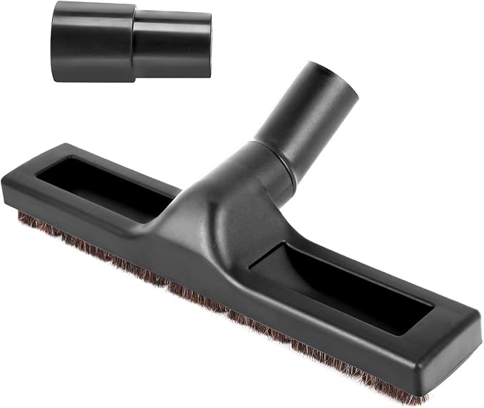 12" Universal Vacuum Cleaner Floor Brush Attachments 1 1/4 inch(32mm) for Shark Vacuum Brush Attachments,360° Swivel Hardwood Brush & Adapter with Horse Hair Attachments for Shark Vacuums Accessories