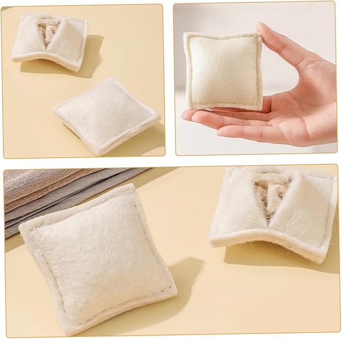 Wool Laundry Balls for Laundry 3pcs Reusable PET Hair Remover Balls 100% Natural Wool Anti-Tangle for Washing Machine and Dryer Effective for Dog Cat Hair Removal