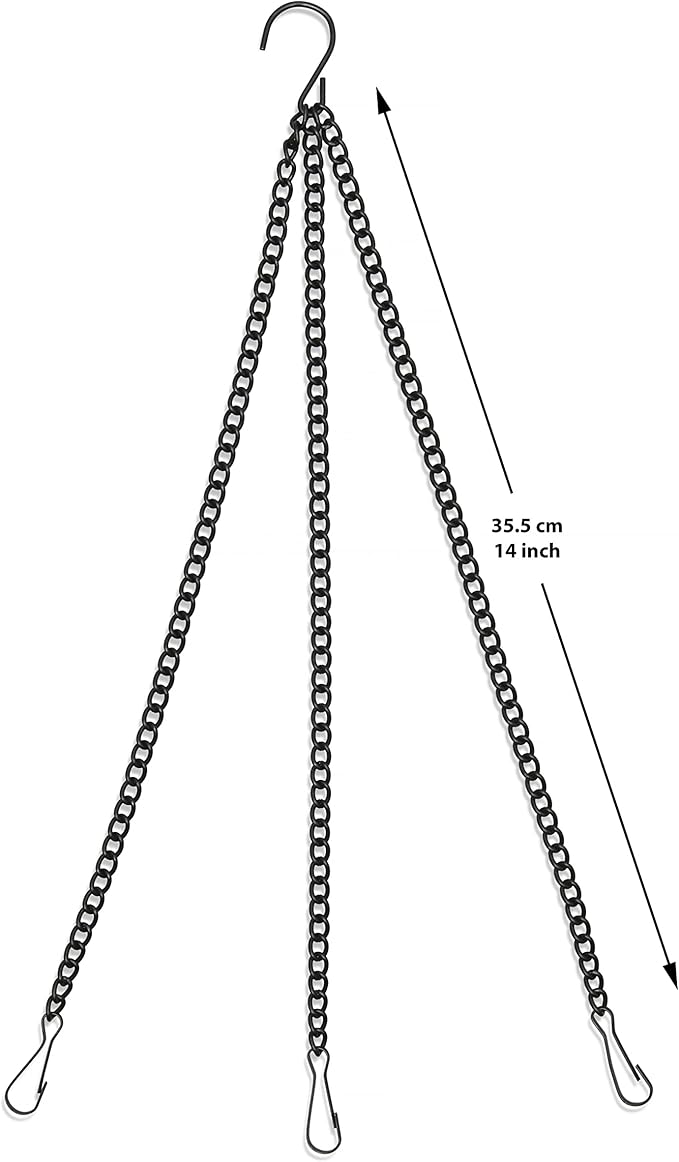 Magerdy Fields 12 Inch Hanging Bird Bath for Outside - 3 Chains with an S Hook - Microfiber Cleaning Cloth and Brush - Hanging Bird Feeder, Plastic birdbaths Bowl for Outdoors, Backyard Birding