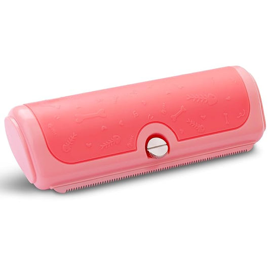 Cat & Dog Deshedding Brush – Pink Gentle Pet Hair Remover Comb for Shedding, Comfortable Grip, Easy Clean Grooming Tool for Long & Short Hair