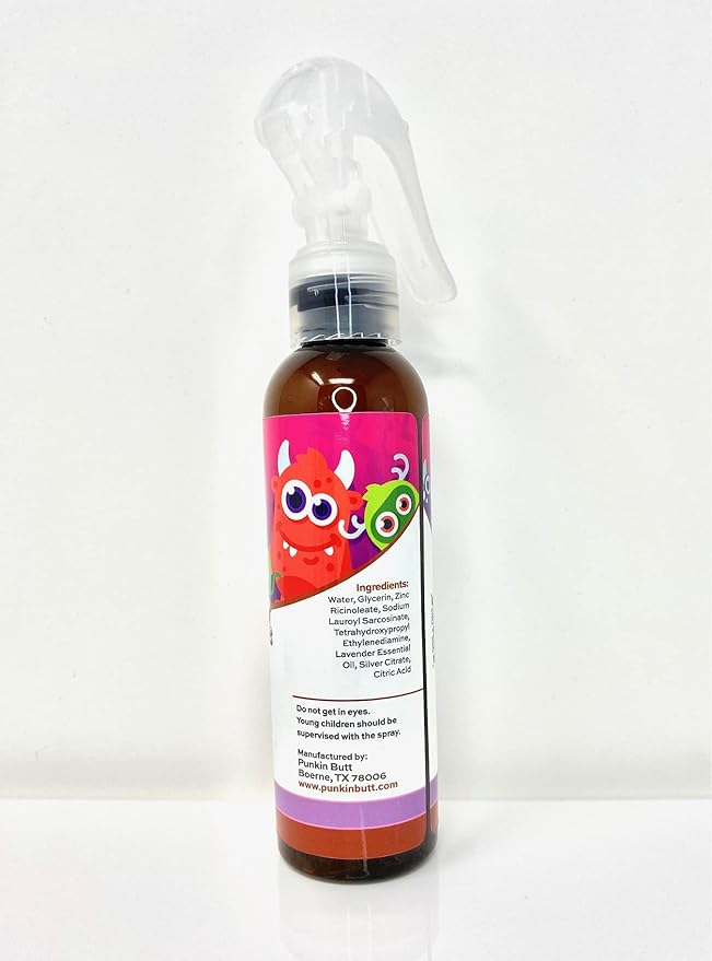 Monsters Be Gone Body and Linen Spray Lavender Odor Neutralizer Natural Non-Toxic Child Confidence Builder Room Freshener