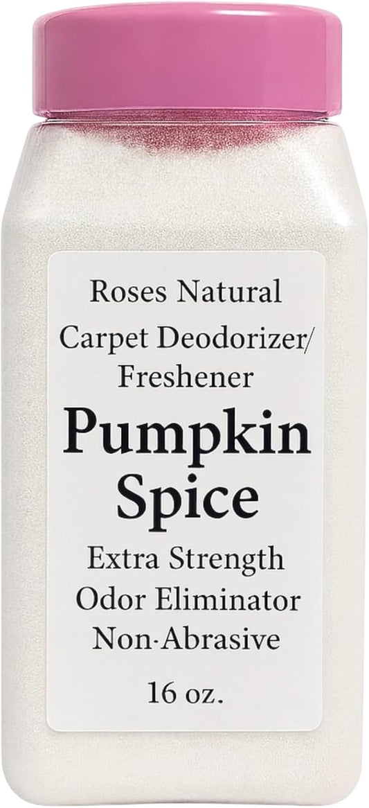 Carpet Deodorizer Powder – Multiple Scents, Pet & Kid Friendly, 16 oz (Pumpkin Spice)
