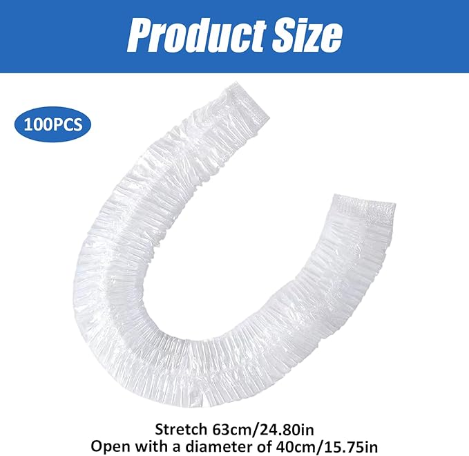 100Pcs Cage Liners, Clear Plastic Disposable Rabbit Cage Liner Guinea Pig Leak Proof Toilet Film for Bunnies Ferrets Chinchillas Birds Small Animal, Litter Box Liners