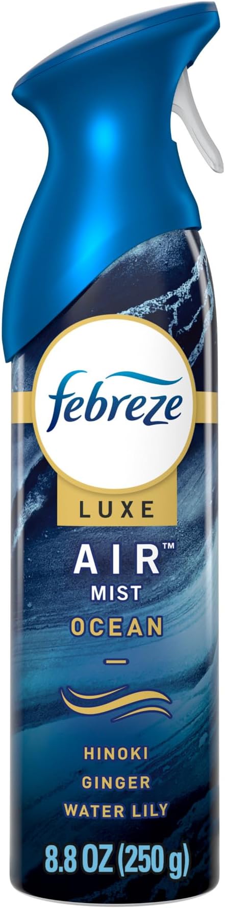 Febreze Air Mist Air Freshener Spray, Odor-Fighting Room Spray, Air Fresheners for Home and Bathroom and Kitchen, Aerosol Can, Ocean Scent, 8.8oz, 1 Count