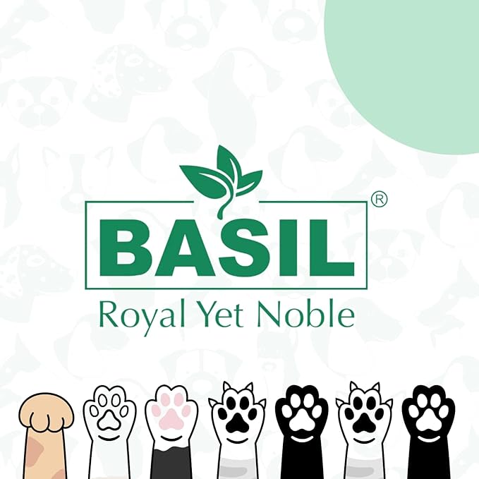 BASIL Dog Oral Care Spray – 4.4 oz | Spearmint Flavor Mouth Freshener for Dogs | for Cleaning Teeth, Gums & Fresh Breath | Easy-to-Use Dental Spray for Everyday Use