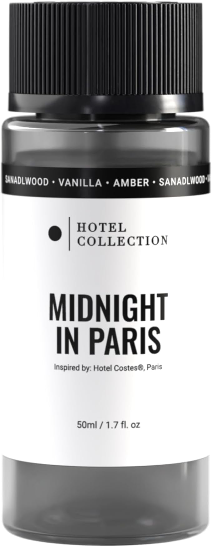 Hotel Collection Diffuser Oil - Midnight in Paris - Aromatherapy Essential Fragrance Oil - Sandalwood, Vanilla, and Amber - 50mL 1.7 Fl oz