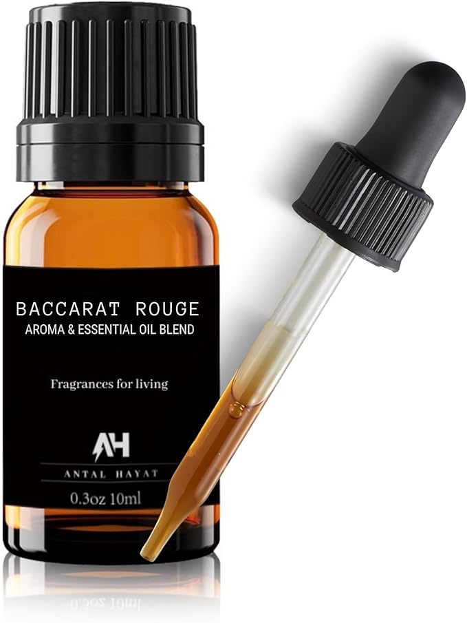 Hotel Diffuser Oil Inspired by The Baccarat Hotel Scent 10 mL - Home Luxury Scents - Luxury Hotel Scent Diffuser Oil with Saffron and Jasmine - Baccarat Rouge 540 Scent Glass Bottle with Dropper