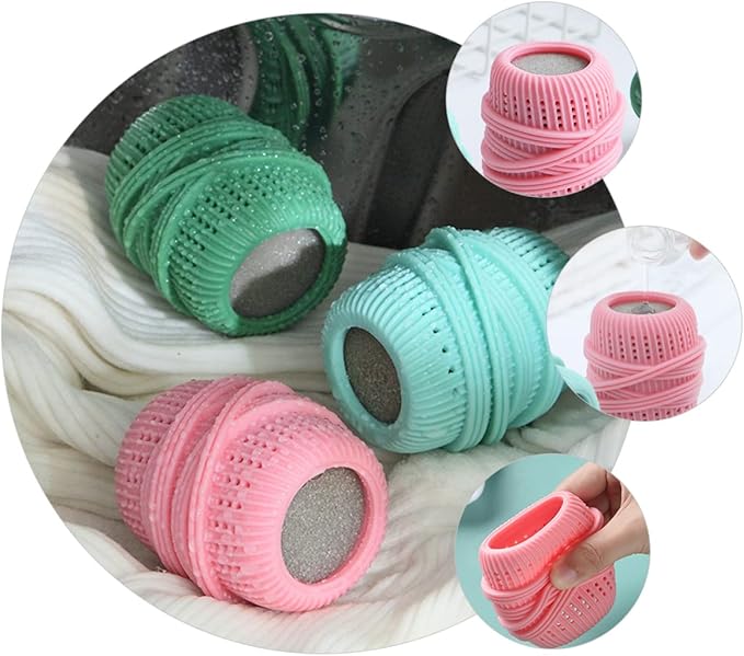 Alipis 3pcs Set Washing Machine Laundry Ball Laundry Balls Laundry Non scrubbing Washing Balls Laundry Ball Alternative pet Dryer Sponge Cleaning Ball Hair Removal