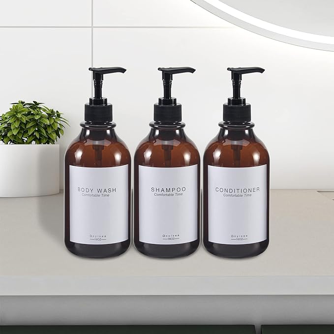 Shampoo and Conditioner Dispenser for Shower Wall,Shower Soap Dispenser 3 Chamber No Drill,Refillable for Shampoo Lotion Oil Shower Soap Hand Soap and Dish Soap…