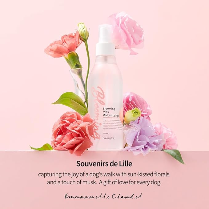 Breezytail Blooming Volumizing Mist, Loved by Top Korean Groomers, Adds Volume and Shine – Easy Breezy, Professional Care at Home (6.76 fl oz/200 ml)