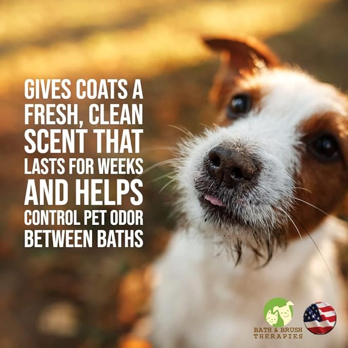 Showseason Animal Products Bath & Brush Therapies® Christmas Spice Pet Cologne 4.5 oz For Dogs | Long-Lasting Odor Eliminator | Cruelty-Free | Paraben-Free | Biodegradable | Made in USA