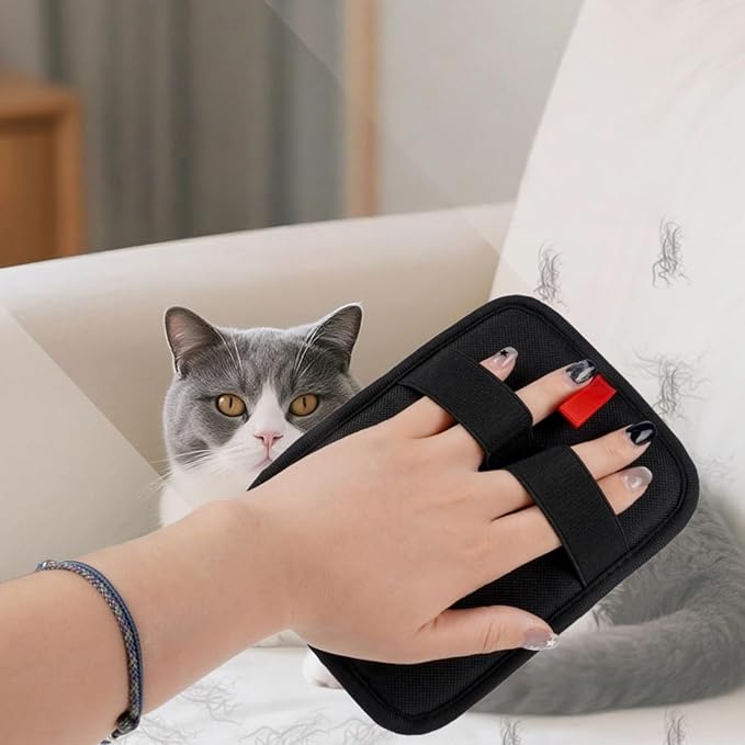 2PC Pet Hair Removal Glove for Cats & Dogs | Electrostatic Pet Hair Removal Glove | Magic Brush Pet Hair Remover Tool | Efficient Grooming Gloves for Pet Hair, Furniture Clothes Couch Carpet Car Seat