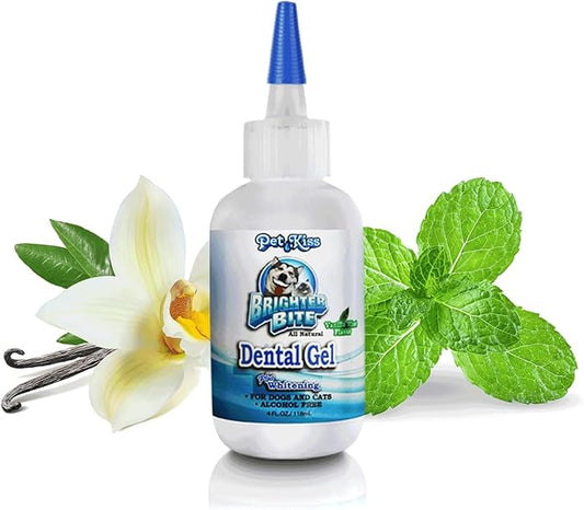 Pet Kiss Brighter Bite Dental Gel for Pets, 4-Ounce