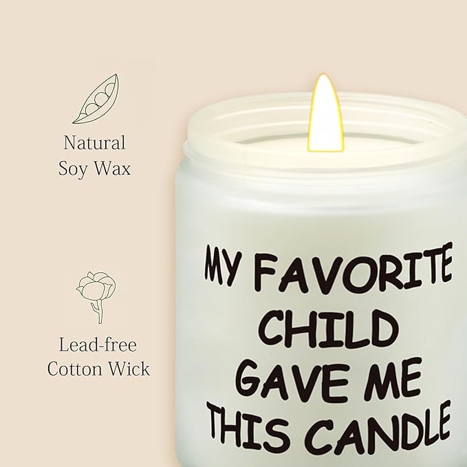Lihome Gifts for Mom from Daughter Son, Best Mom Gifts, Funny Birthday Mother's Day Thanksgiving Christmas Gift, Vanilla Coconut Candle