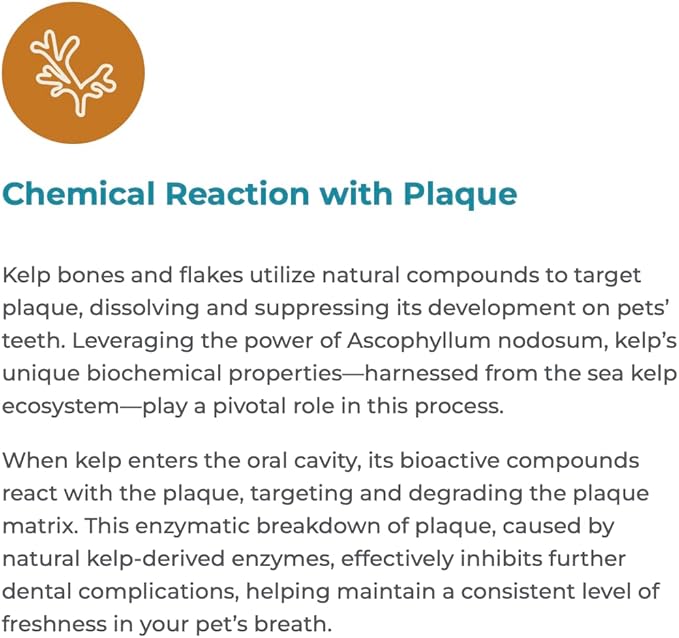 Indigenous Pet Organic Sea Kelp Flakes for Cats - 2.54 Ounce | Natural Dental Care & Fresh Breath Support | Reduces Plaque & Tartar | Boosts Immune, Digestive & Thyroid Health |