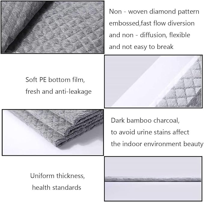 kathson 20 Pcs Guinea Pig Cage Liners Disposable 13" x 18" Rabbit Disposable Potty Training Pad Super Absorbent & Leak-Free Pet Supplies for Bunny Kitten Small Dog Guinea Pig