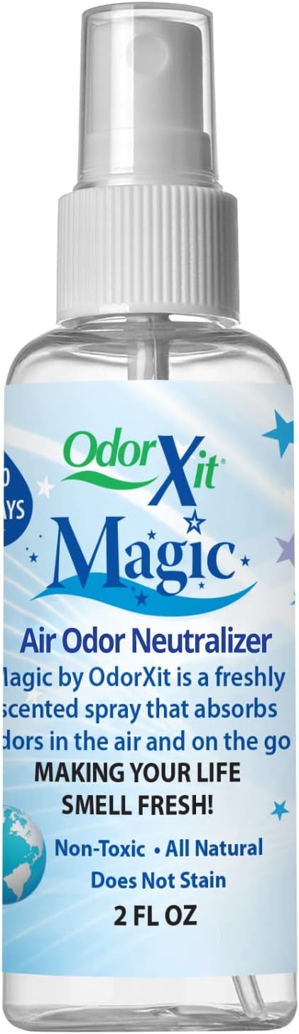 OdorXit Magic Air Odor Neutralizer Spray, Powerful Dog & Cat Urine Odor Neutralizer, Safe Air Refresher for Home, Safe Odor Absorber for Pet, Closet & Any Strong Odor Remover, 2oz