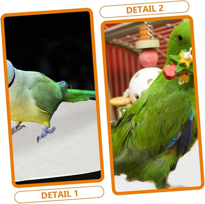 100pcs Round Bird Cage Liners Absorbent Parakeet Cage Cushions for Pet Birds Breathable Non-Toxic Accessories Easy Cleanup and Leak-Resistant Pads for Parrots