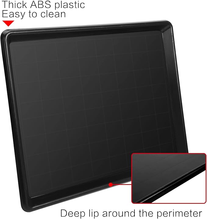 2pcs 27"x20.6" Replacement for Dog Crate Plastic Cage Bottom Pan Multi-Purpose Boot Mat Shoe Tray Indoor Outdoor Waterproof, Dog and Cat Rabbit Food Bowls Floor Liners