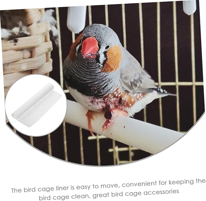 300pcs Absorbent Bird Cage Liner Mats for Parrots Replacement Cushions for Birdcages Easy to Use and Clean Birdcage Supplies for Comfortable Habitat