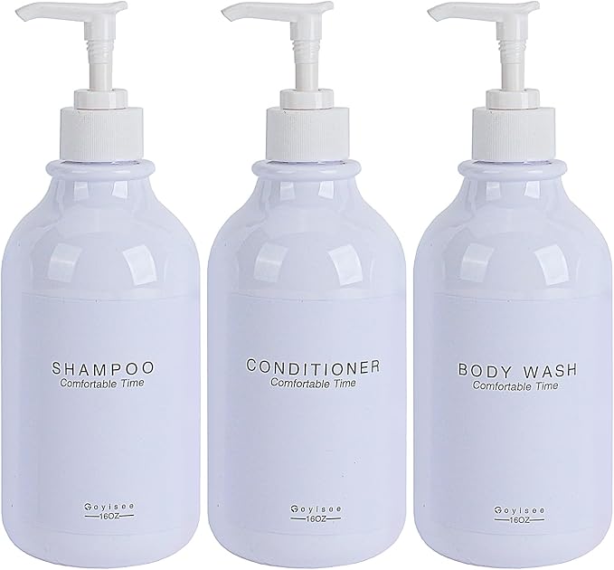 Shampoo and Conditioner Dispenser for Shower Wall,Shower Soap Dispenser 3 Chamber No Drill,Refillable for Shampoo Lotion Oil Shower Soap Hand Soap and Dish Soap