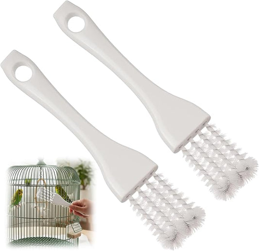 2 PCS Bird Cage Cleaner, Long Handle Bird Poop Remover for Pet Cages, Professional Parrot Cage Accessories Toolfor Better Cleaning of Bird Droppings from Pet Cages Parrot Cages Bird Perches