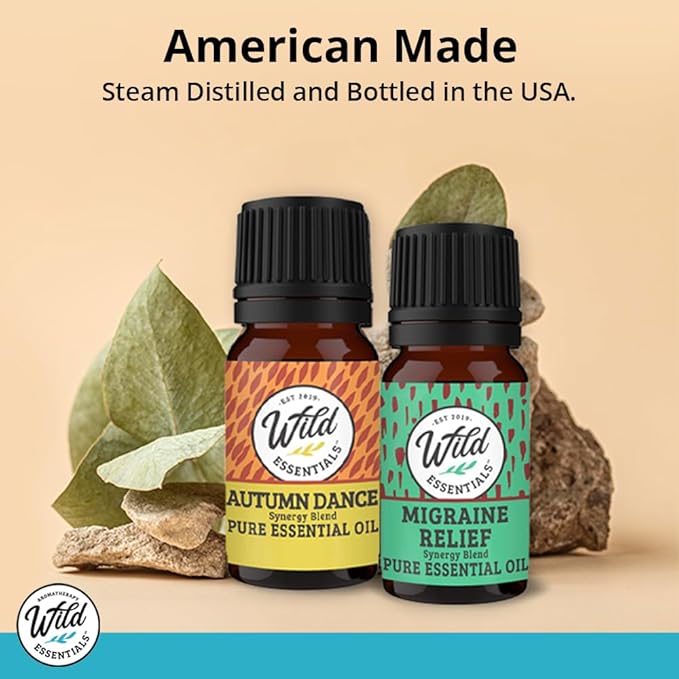 Wild Essentials Autumn Dance 100% Pure Essential Oil Synergy Blend - 10ml, Therapeutic Grade, Warming, Potpourri, Comfort, Made and Bottled in The USA