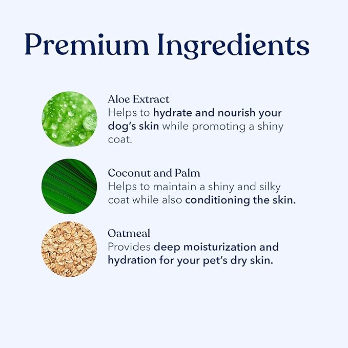 Honest Paws Dog Shampoo and Conditioner - Premium Dog Wash for Allergies and Dry, Itchy, Moisturizing for Sensitive Skin - Sulfate Free, Plant Based, All Natural - 8 Fl Oz