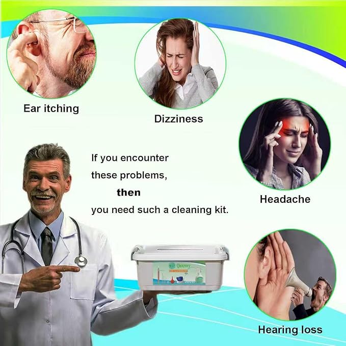 Ear Wax Removal Tool, Ear Cleaning Kits Safe Ear Irrigation Kit Ear Flush Kit for Adults Kids, Ear Wax Washer Device with LED Earwax Spoon, Basin, Bulb, Curette Kit, Towel, Tips, Storage Box White