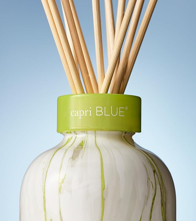 Capri Blue Reed Diffuser Set - Includes Modern Marble Oil Diffuser, Diffuser Sticks & Aroma Diffuser Oil - Air Freshener - Diffusers for Home Decor - Honeydew Crush Diffuser Scents (5.7 fl oz)