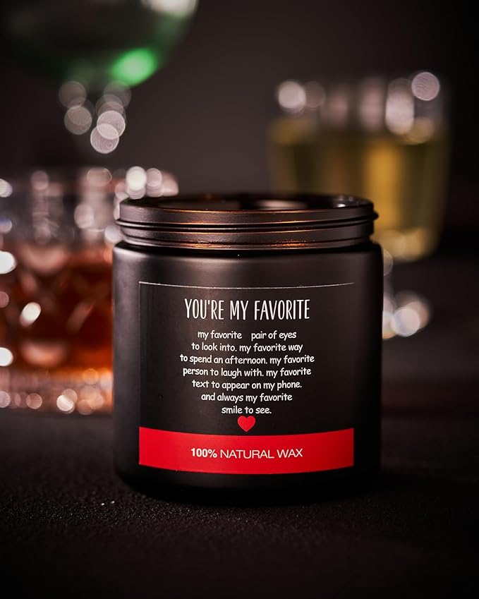 M&SENSE Tobacco Moss Scented Candle 11.6oz - Funny Gifts for Dad, Husband, Boyfriend | Unique Valentines Day Present, Masculine Home Decor, Relaxing Aromatherapy