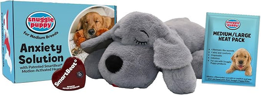 Original Snuggle Puppy Toys - Heartbeat Puppy for Dogs - Pet Anxiety Relief and Calming Aid - Comfort Dog Toys for Behavioral Training
