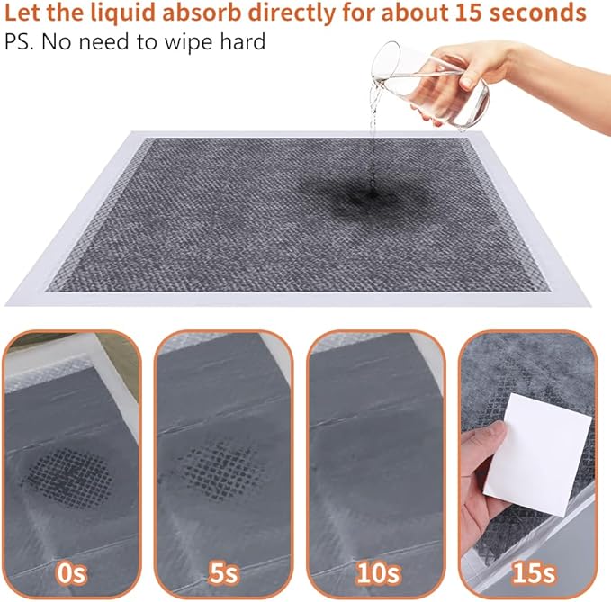 Guinea Pig Bedding,Disposable Guinea Pig Cage Liner,Odor Controlling Charcoal Pee Pads for Rabbit Bedding, Guinea Pigs,Rabbit,Chinchillas,Cats,Dogs and Small Animals(18"x13" ,50 Count)