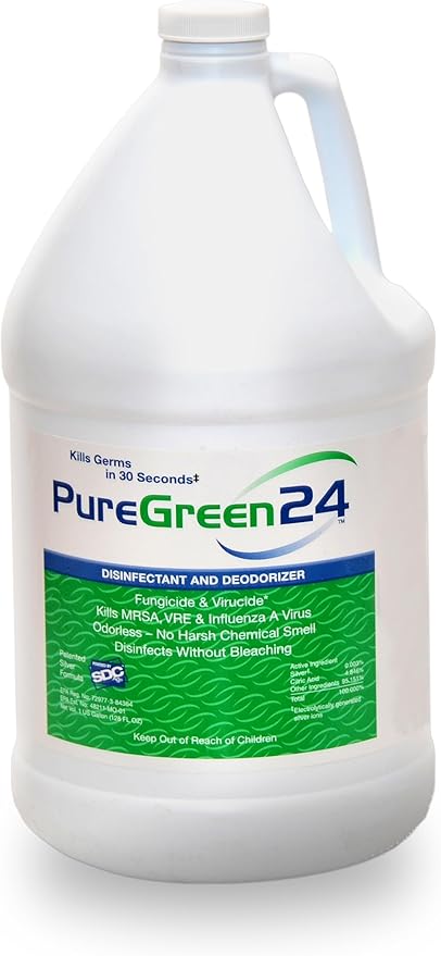 Safe & Effective Disinfectant. Kills Deadly Germs including RSV COVID-19 Norovirus MRSA Staph 2025 flu Contains no toxic chemicals odorless child & pet safe 1 gallon bottle ready to use