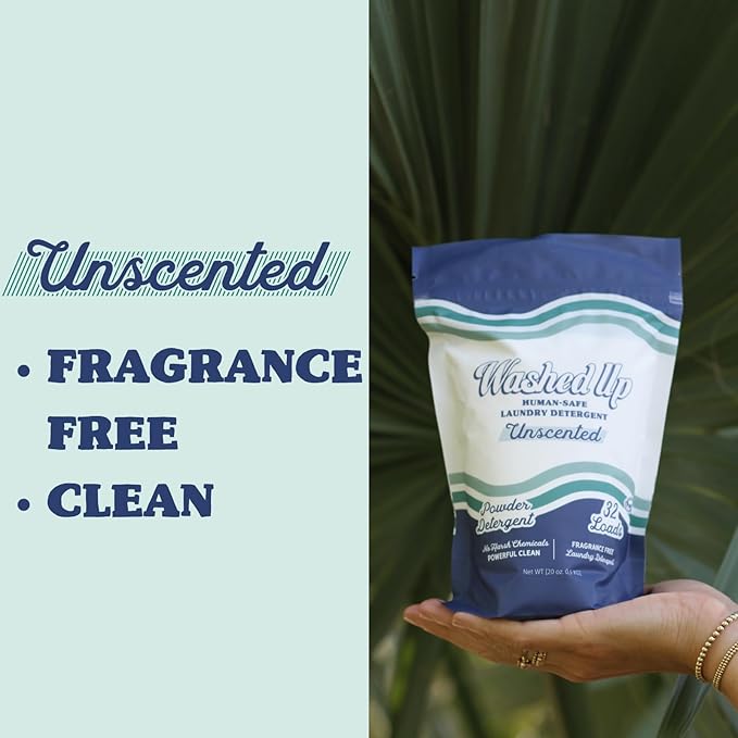 Laundry Detergent Powder | Safe for Sensitive Groups | Powerful Clean | Plant & Mineral-Based | Made in USA